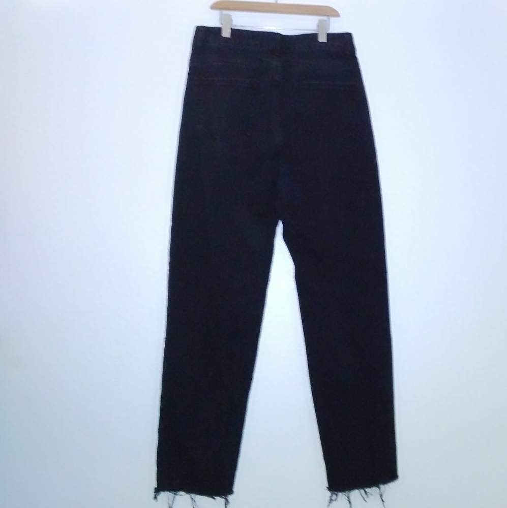 Shein High Waisted Distressed Black Jeans - Picture 6 of 12
